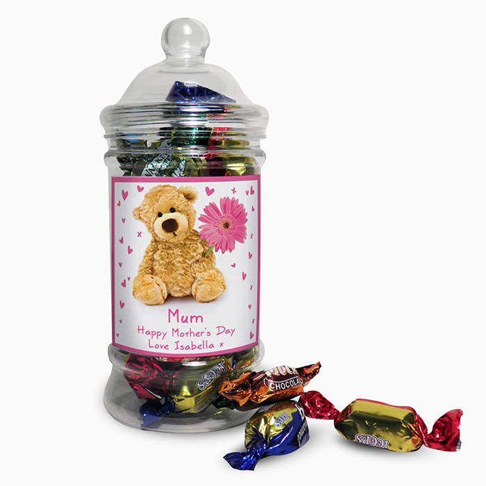 Teddy Flower Toffee Jar